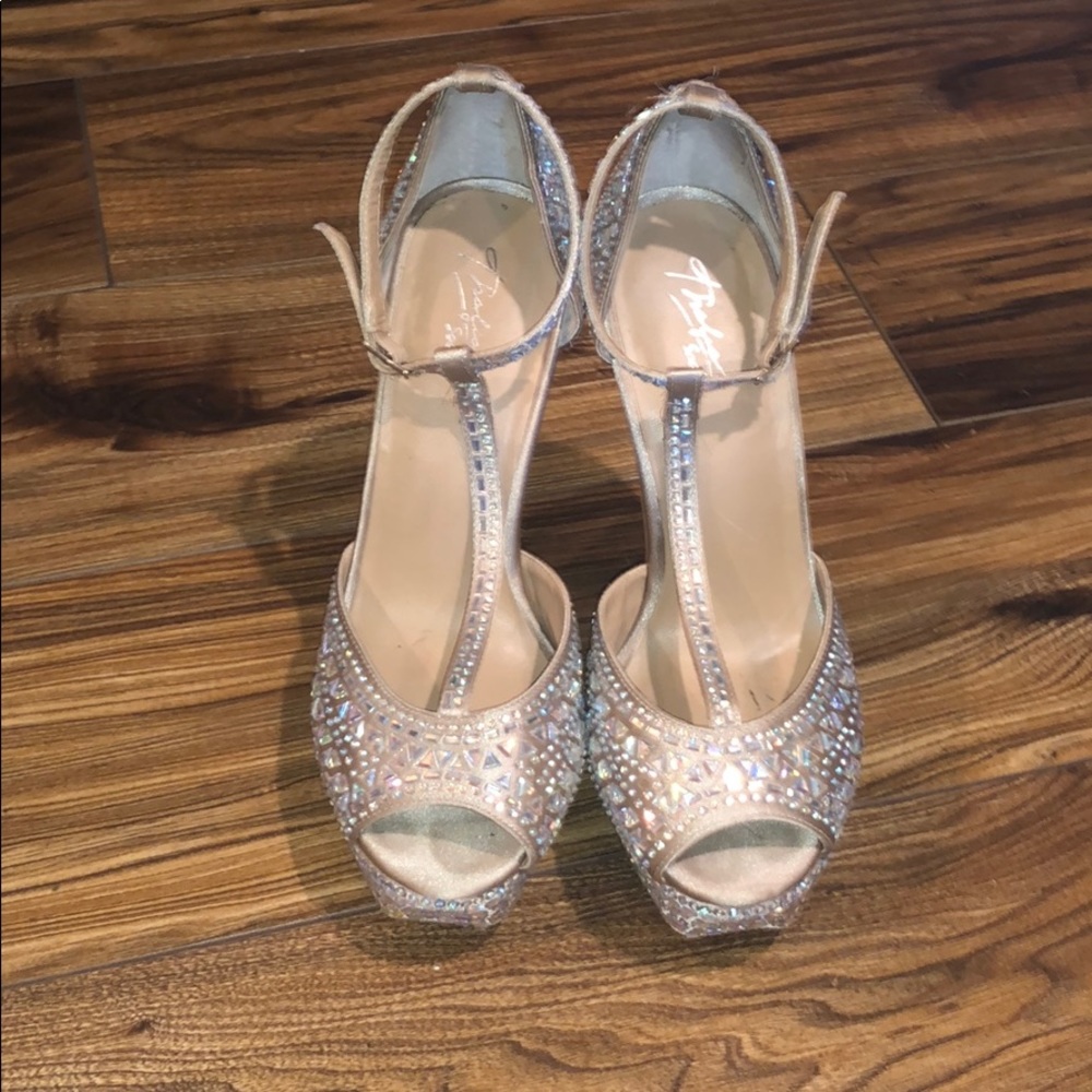 Rhinestone high heels